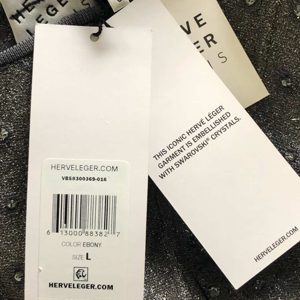 Herve Leger Silver Midi Dress - Picture 11 of 12